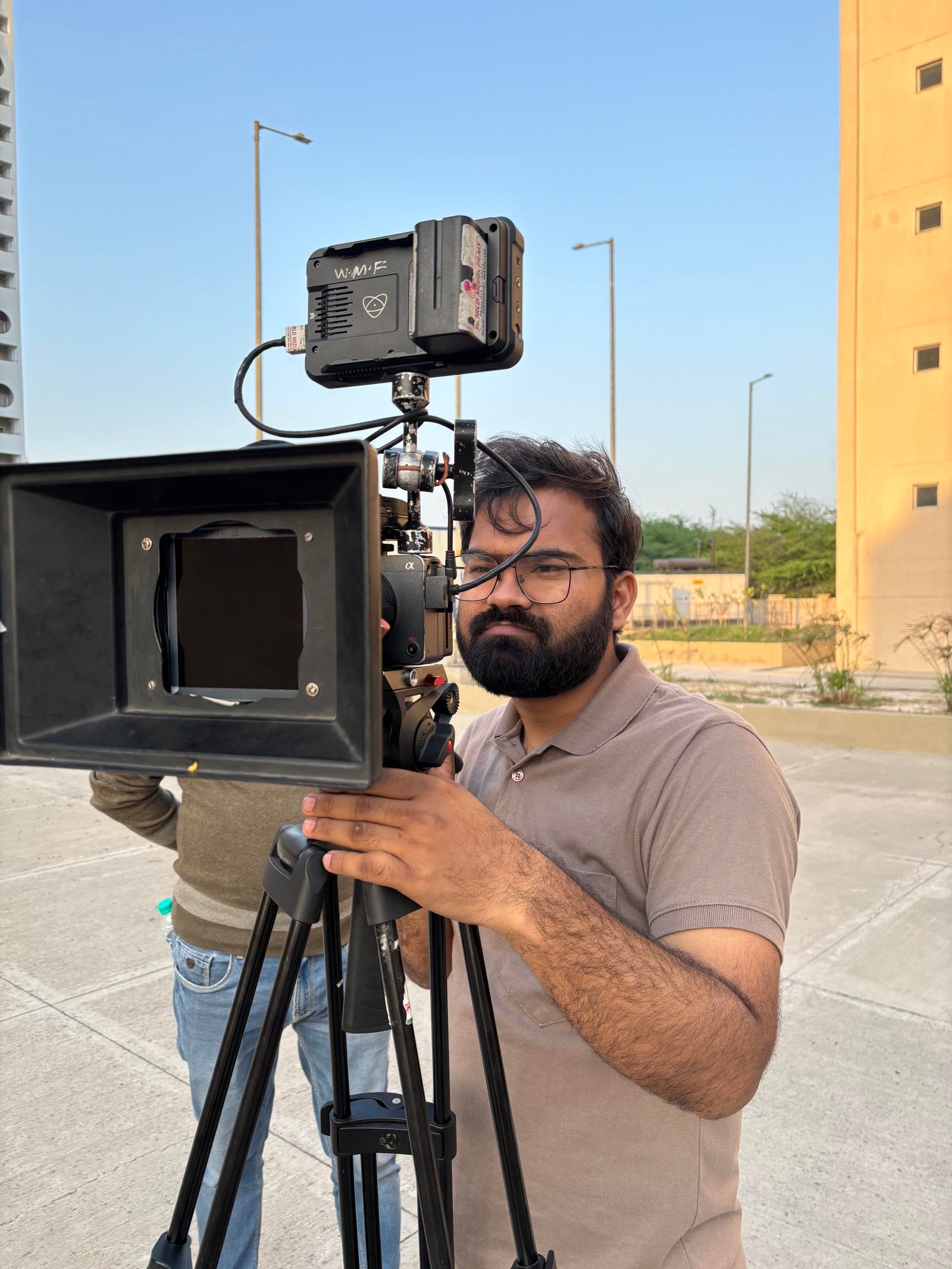 Aamir S. Kalam behind the camera